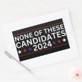 2024年の皮肉なフーおもしろいム候補なし 長方形シール (封筒)