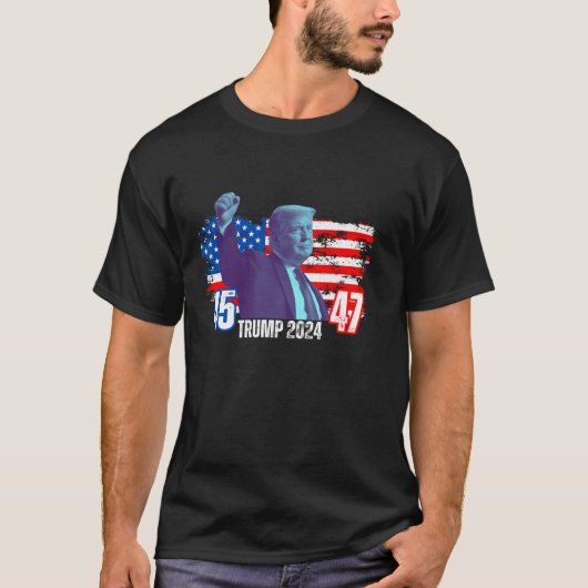 2024年の社長のトランプで最初にトランプ Tシャツ (正面)