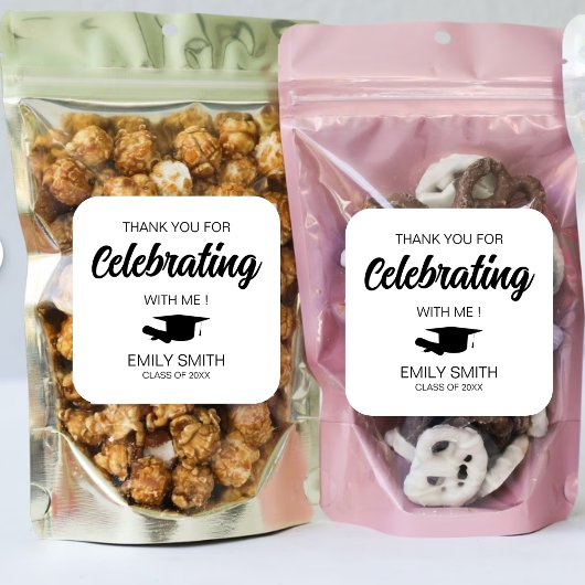 2024年の祝卒業生に感謝 スクエアシール