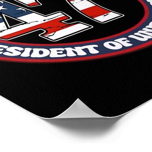 2024年の私のトランプ時代47大統領就任式D ポスター (角)