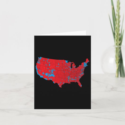 2024年の米国の赤波の地大統領の図選 カード (正面)