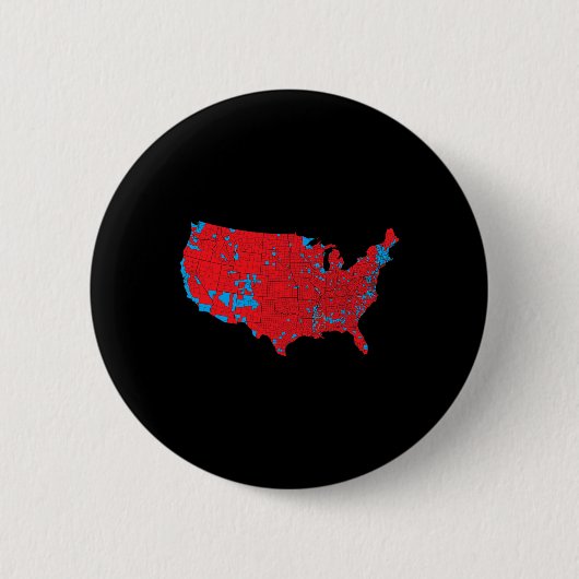 2024年の米国の赤波の地大統領の図選 缶バッジ (正面)
