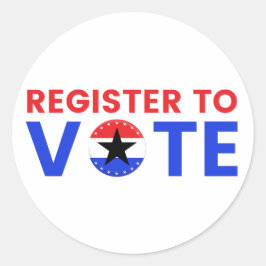2024年の米国選挙投票者に登録 ラウンドシール