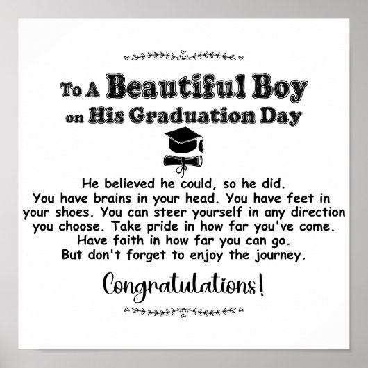 2024年の美少年クラスへの卒業祝い ポスター (正面)