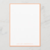 2024年の色:桃パーソナライズされた エンクロージャーカード (正面)