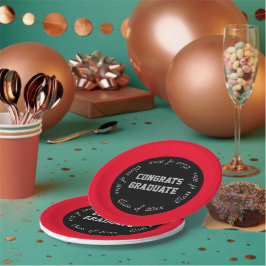 2024年の赤黒おめでとう・グレー研究科 ペーパープレート