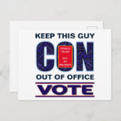 2024年の選挙でブルーレジス大統領のトに投票 ポストカード (正面/裏面)