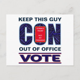 2024年の選挙でブルーレジス大統領のトに投票 ポストカード