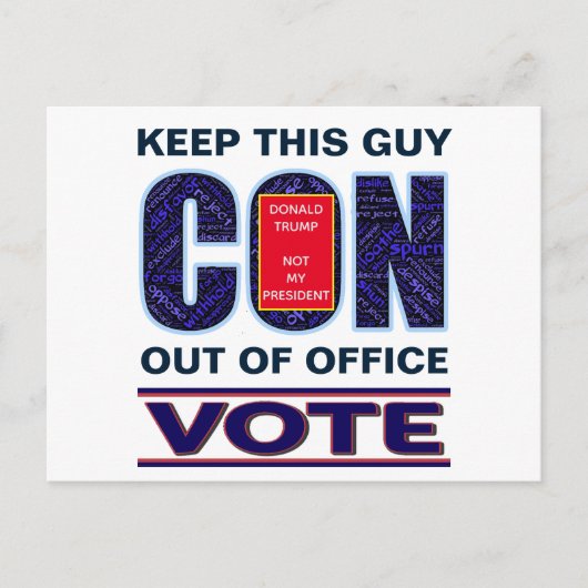 2024年の選挙でブルーレジス大統領のトに投票 ポストカード (正面)