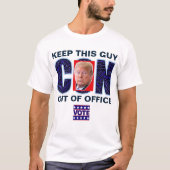 2024年の選挙でブルーレジス大統領のトに投票 Tシャツ (正面)