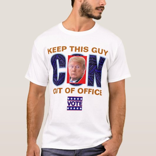 2024年の選挙でブルーレジス大統領のトに投票 Tシャツ (正面)