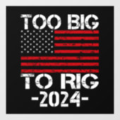 2024年の選挙で大きすぎる ウィンドウサイン (シート)