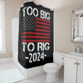 2024年の選挙で大きすぎる シャワーカーテン (インサイチュ)