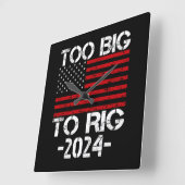 2024年の選挙で大きすぎる スクエア壁時計 (傾斜)