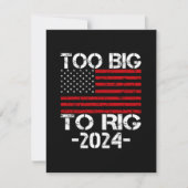 2024年の選挙で大きすぎる ノートカード (正面)