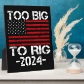 2024年の選挙で大きすぎる フォトプラーク (側面)