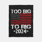 2024年の選挙で大きすぎる フリースブランケット (正面)