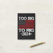 2024年の選挙で大きすぎる ポストイット (デスク上)