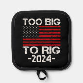 2024年の選挙で大きすぎる 鍋敷き (正面)