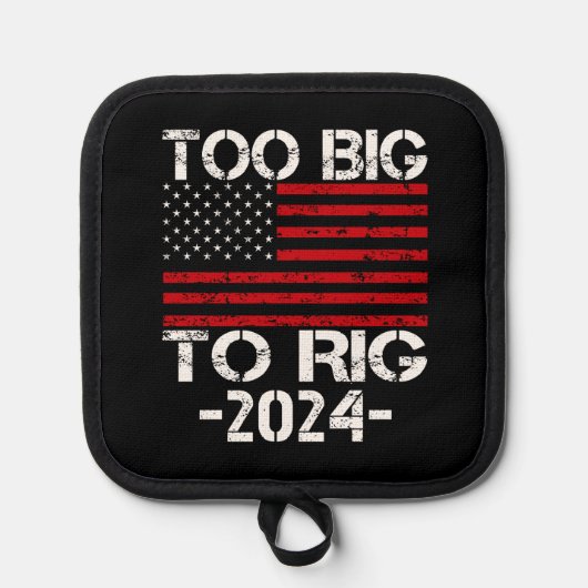 2024年の選挙で大きすぎる 鍋敷き (正面)