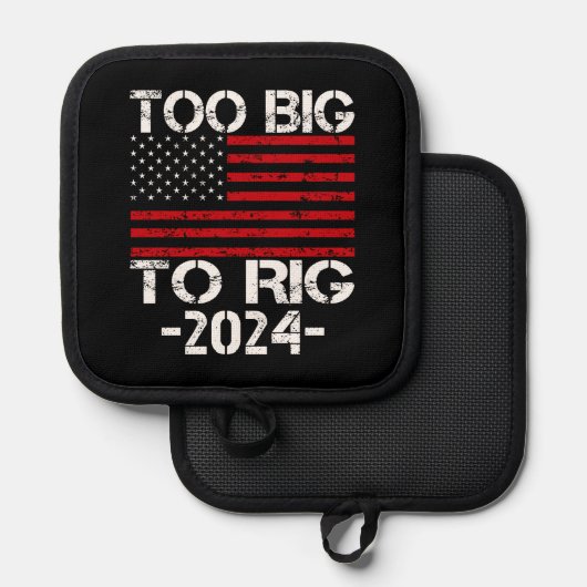 2024年の選挙で大きすぎる 鍋敷き (正面/裏面)