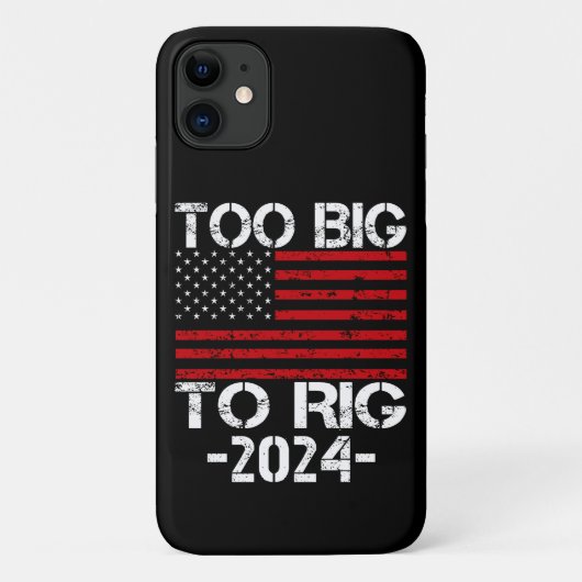 2024年の選挙で大きすぎる Case-Mate iPhoneケース (裏面)