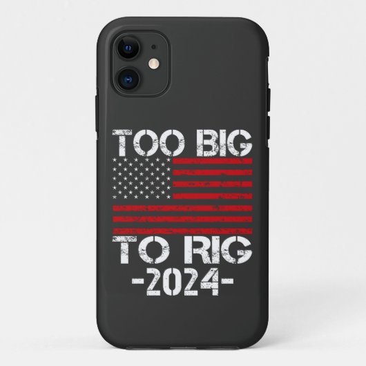2024年の選挙で大きすぎる Case-Mate iPhoneケース (裏面)