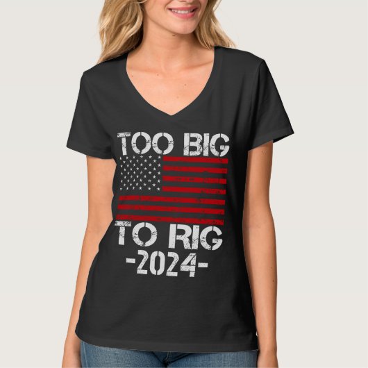 2024年の選挙で大きすぎる Tシャツ (正面)