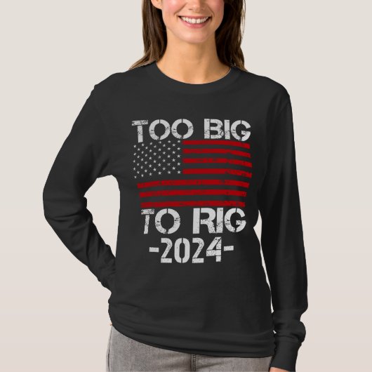 2024年の選挙で大きすぎる Tシャツ (正面)