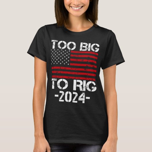 2024年の選挙で大きすぎる Tシャツ (正面)