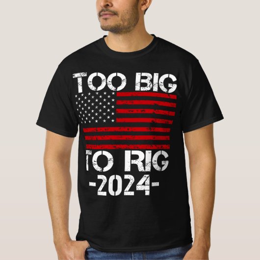 2024年の選挙で大きすぎる Tシャツ (正面)