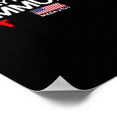 2024年の選挙トランプ大統領にノーと言う ポスター (角)