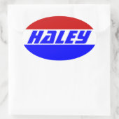 2024年の選挙次期大統領ニッキー・ヘイリー 楕円形シール (バッグ)