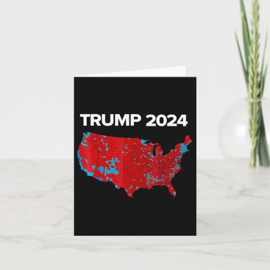 2024年の選挙結果の正確なマップTrump Mega カード (正面)