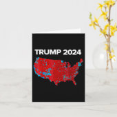 2024年の選挙結果の正確なマップTrump Mega カード (黄色い花)