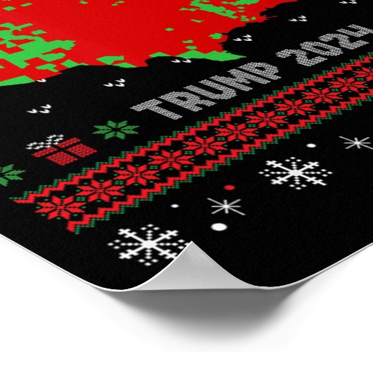 2024年の選挙結果醜いセーターの正確な地図 ポスター (角)