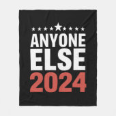 2024年の選挙運動の政治団体おもしろい フリースブランケット (正面)