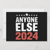 2024年の選挙運動の政治団体おもしろい 招待状 (正面)