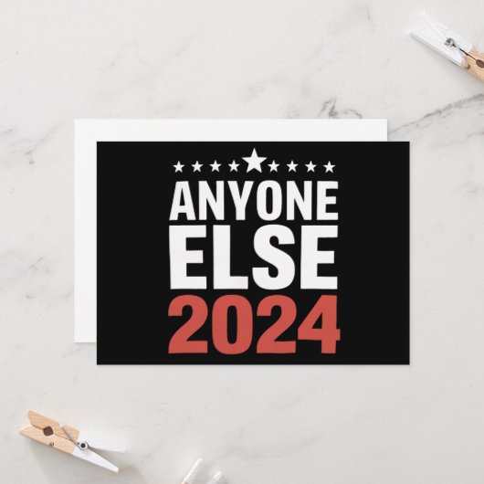 2024年の選挙運動の政治団体おもしろい 招待状 (正面/裏面インサイチュ)