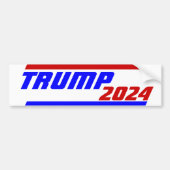 2024年の選挙運動の次期大統領TRUMP バンパーステッカー (正面)