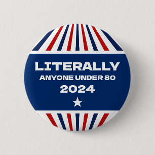 2024年の選挙80人以下のおもしろい人々は文字通り 缶バッジ