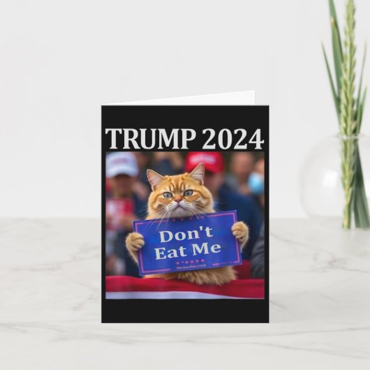 2024年の食べトランプに猫を使わない カード (正面)