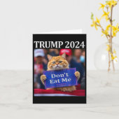 2024年の食べトランプに猫を使わない カード (黄色い花)