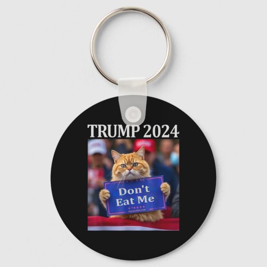 2024年の食べトランプに猫を使わない キーホルダー (正面)
