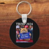 2024年の食べトランプに猫を使わない キーホルダー (正面)