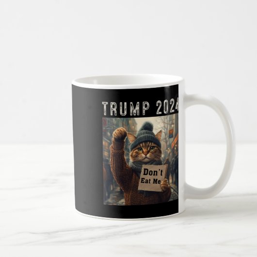 2024年の食べトランプに猫を使わない コーヒーマグカップ (右)