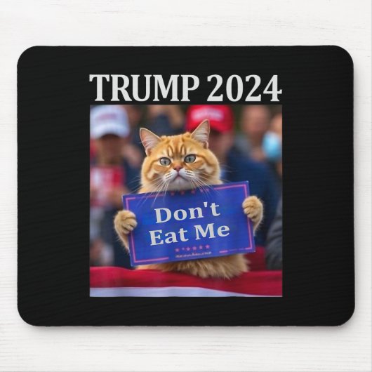 2024年の食べトランプに猫を使わない マウスパッド (正面)