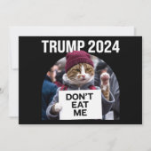 2024年の食べトランプに猫を使わない 招待状 (正面)