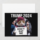 2024年の食べトランプに猫を使わない 招待状 (正面/裏面)