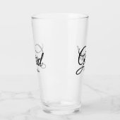 2024年の黒いスカスタムクリプト文字 タンブラーグラス (左)